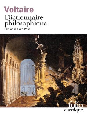 cover image of Dictionnaire philosophique